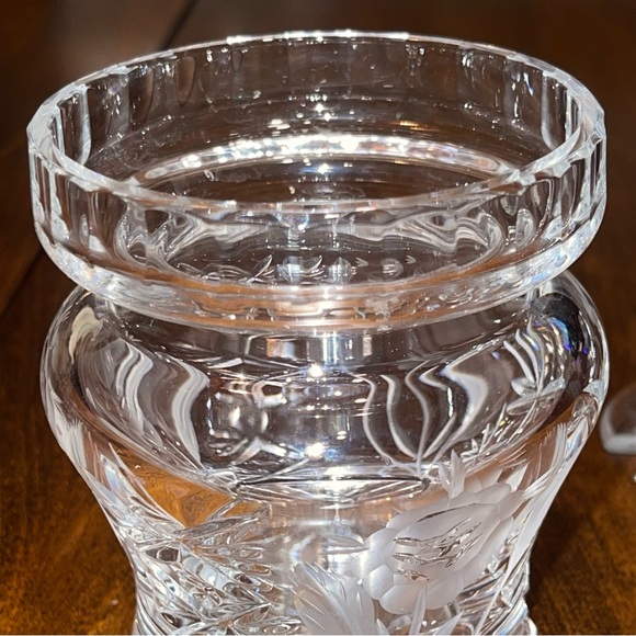 Vintage Violetta Polish Crystal Covered jam or mustard  jar - Picture 12 of 16